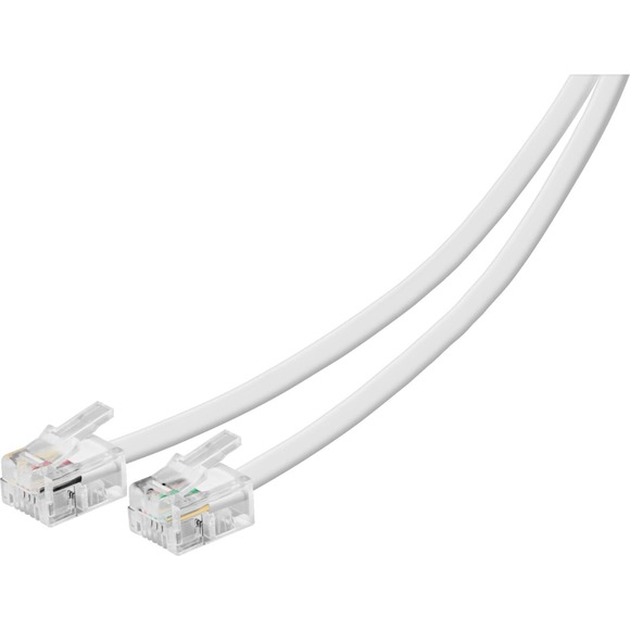 Insignia™ - NS-TPLC1002 100' Landline Phone Cord - White - Picture 1 of 9